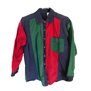 Colorblock Button Up, Women’s, Size: Medium